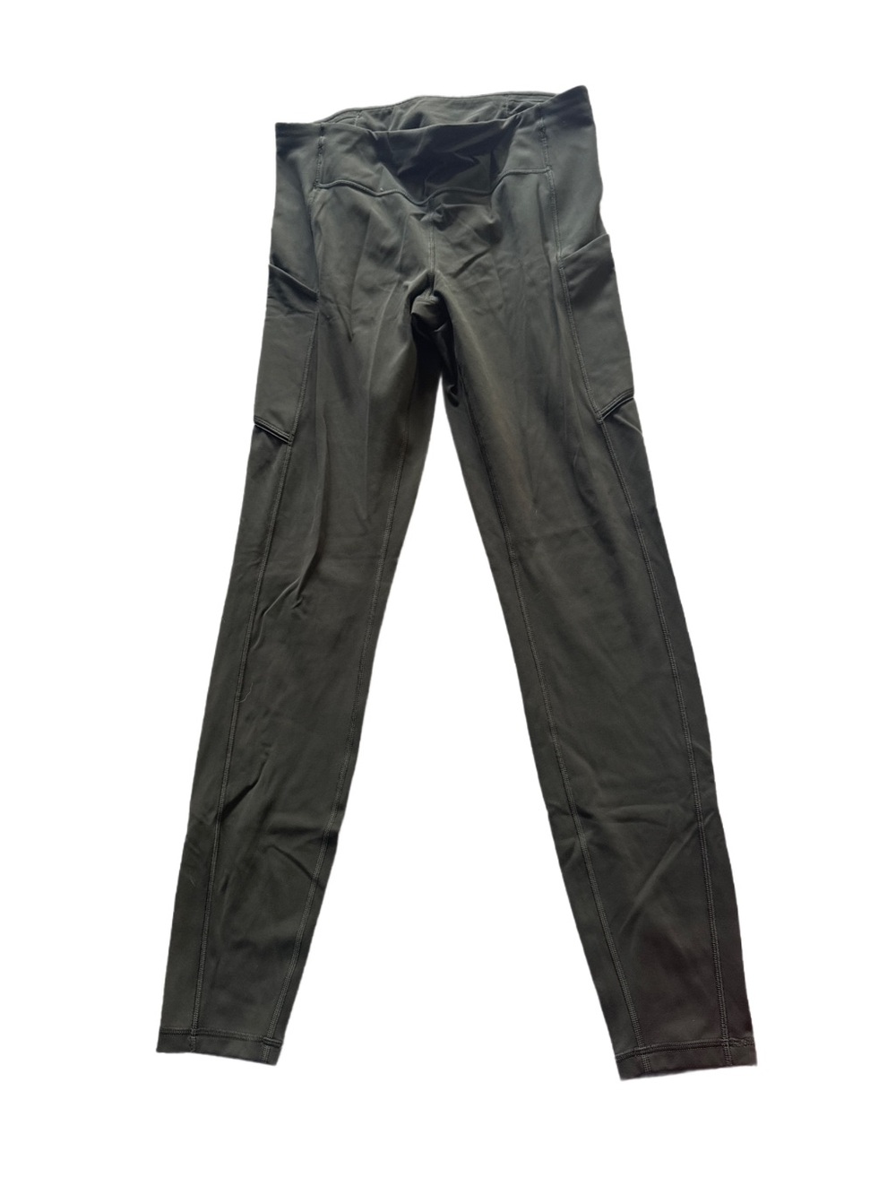 Lululemon Base Pace Full Length Legging Size 8 Olive Green
